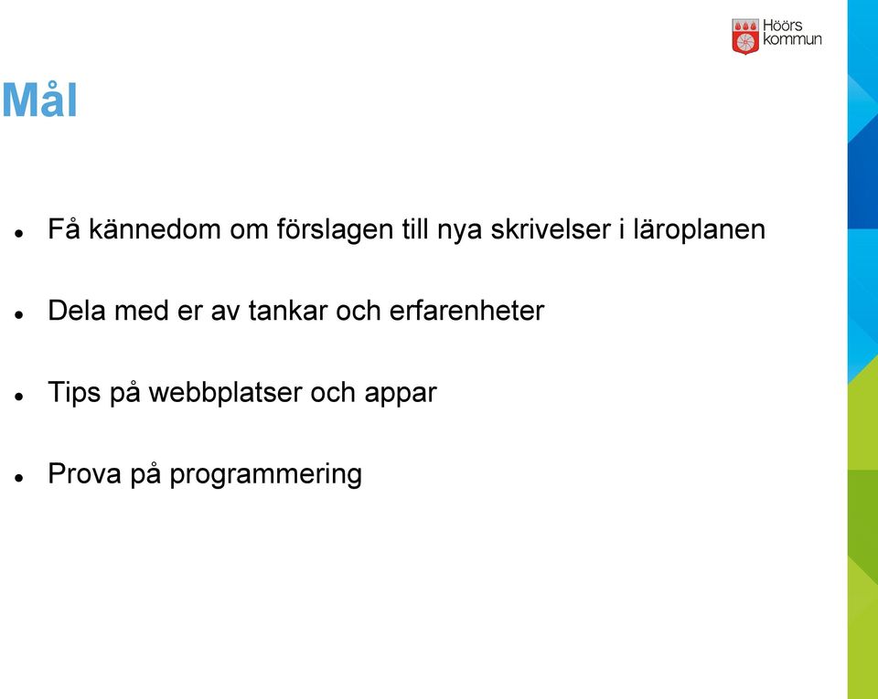 tankar och erfarenheter Tips på