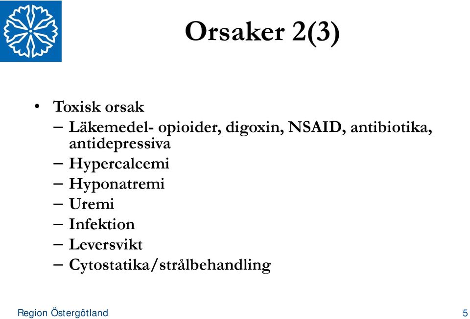 antidepressiva Hypercalcemi Hyponatremi