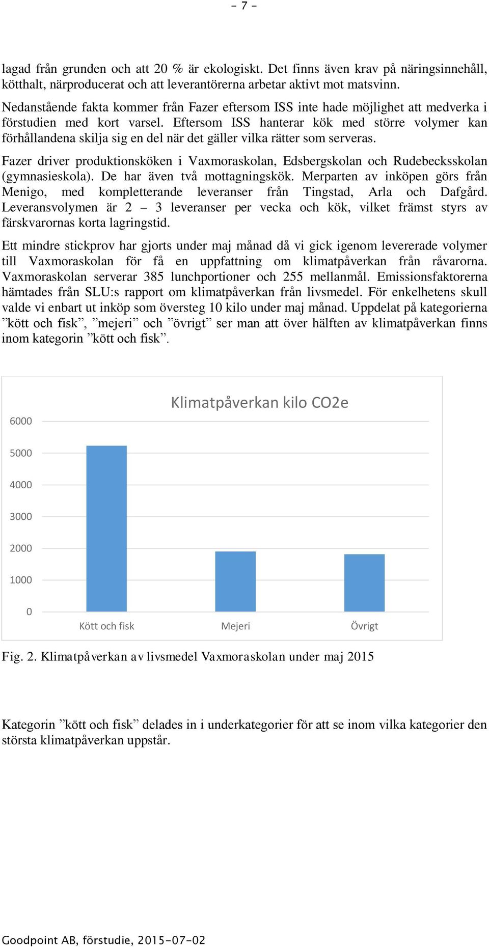 Eftersom ISS hanterar kök med större volymer kan förhållandena skilja sig en del när det gäller vilka rätter som serveras.