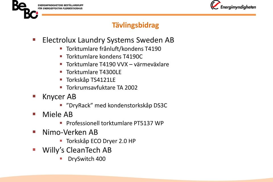 TS4121LE Torkrumsavfuktare TA 2002 Knycer AB DryRack med kondenstorkskåp DS3C Miele AB