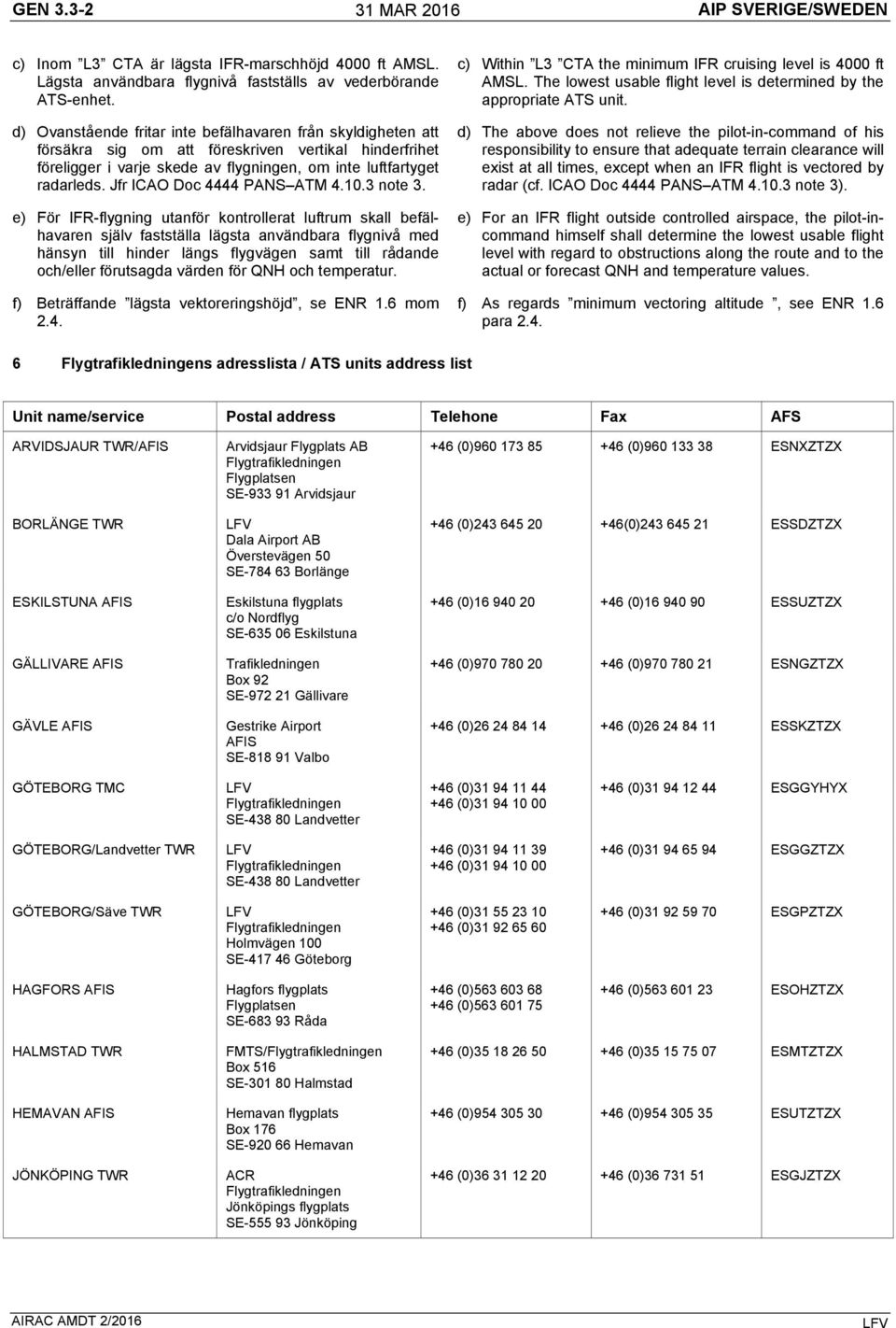 Jfr ICAO Doc 4444 PANS ATM 4.10.3 note 3.