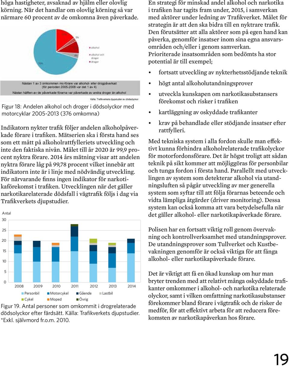 Mätserien ska i första hand ses som ett mått på alkoholrattfylleriets utveckling och inte den faktiska nivån. Målet till år 2020 är 99,9 procent nyktra förare.