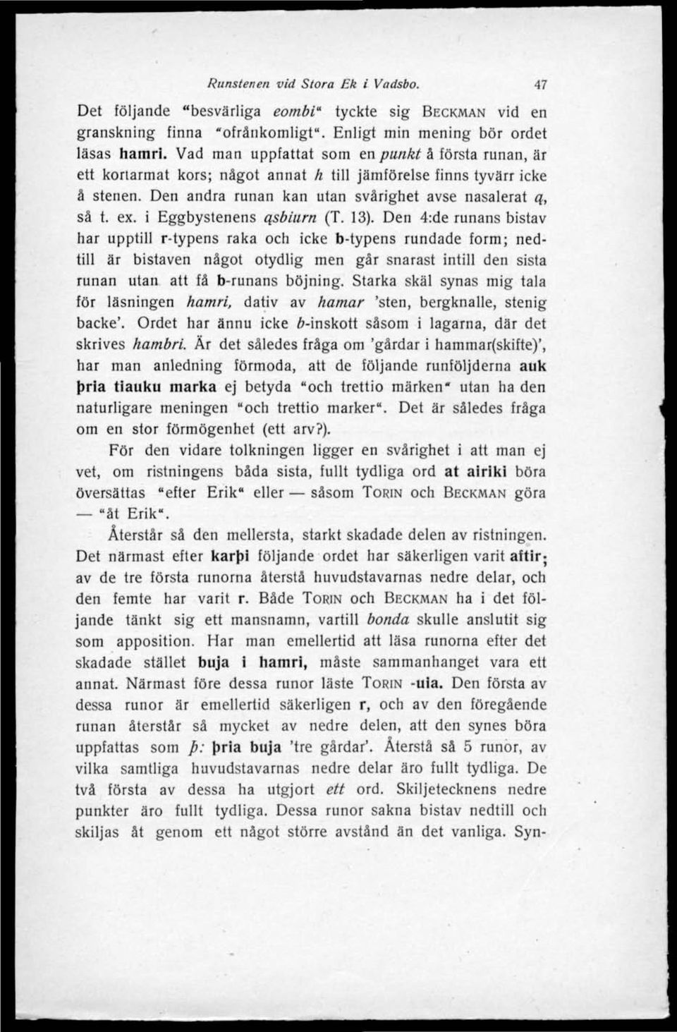 i Eggbystenens qsbiurn (T. 13).