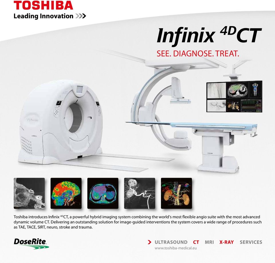 flexible angio suite with the most advanced dynamic volume CT.