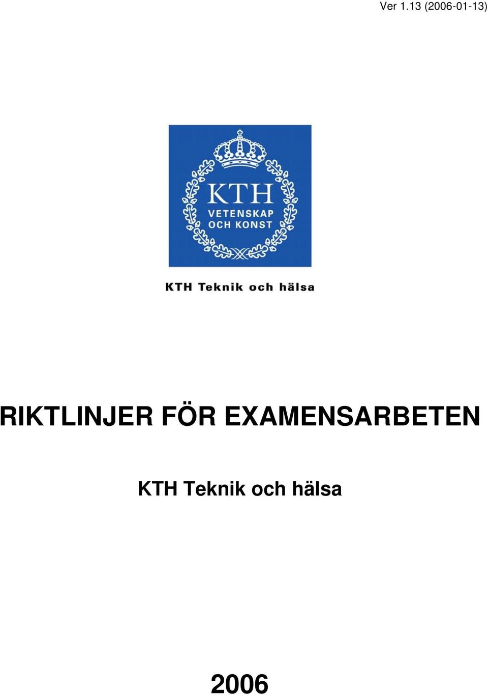 RIKTLINJER FÖR