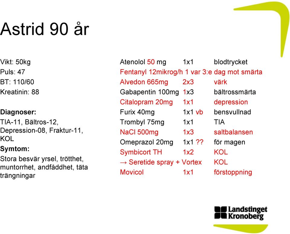 bensvullnad Omeprazol 20mg 1x1?