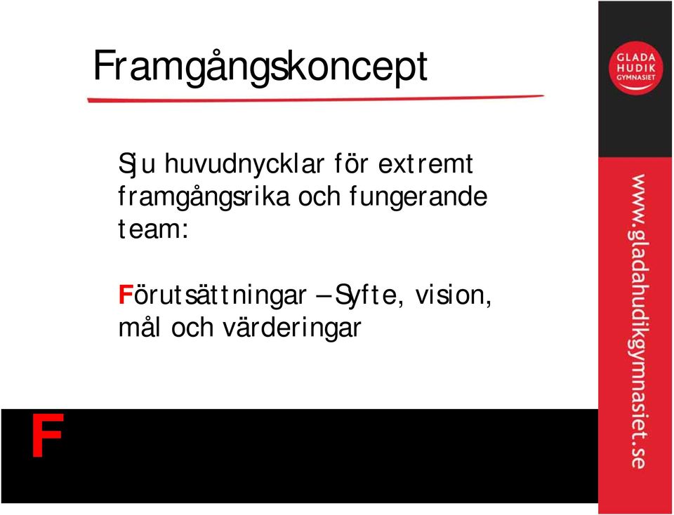 fungerande team: Förutsättningar