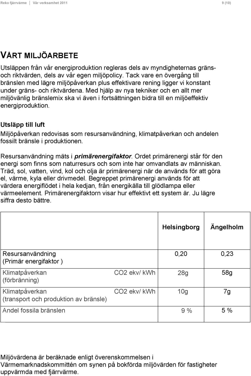 Med hjälp av nya tekniker och en allt mer miljövänlig bränslemix ska vi även i fortsättningen bidra till en miljöeffektiv energiproduktion.