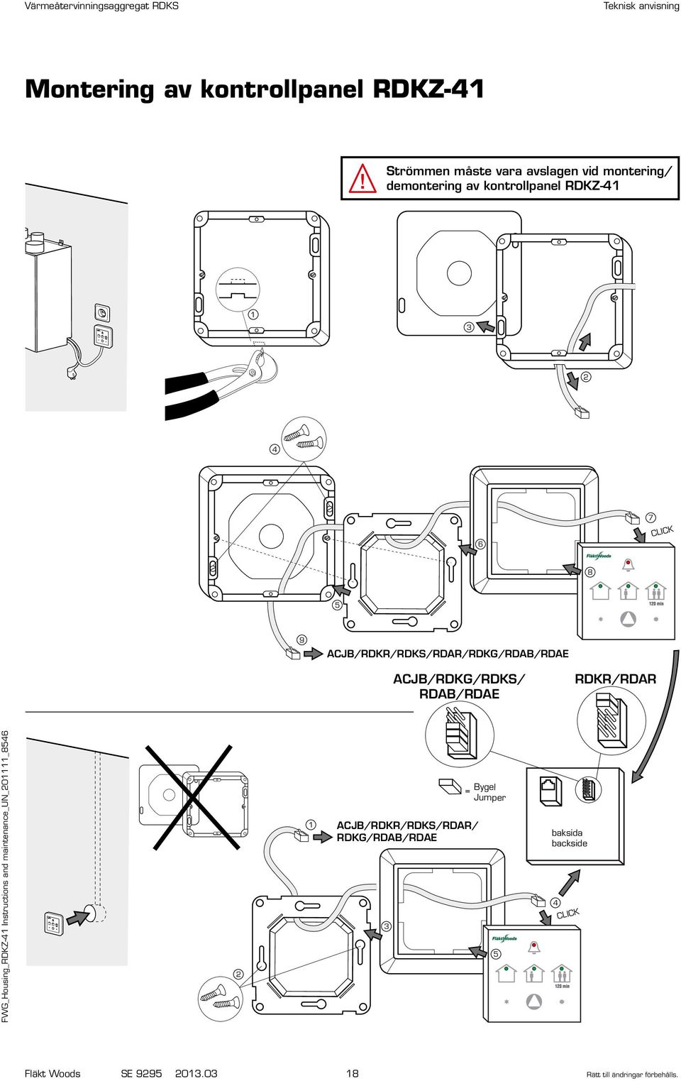 Värmeåtervinningsaggregat RDKS. Teknisk anvisning för montering, drift och  skötsel - PDF Free Download