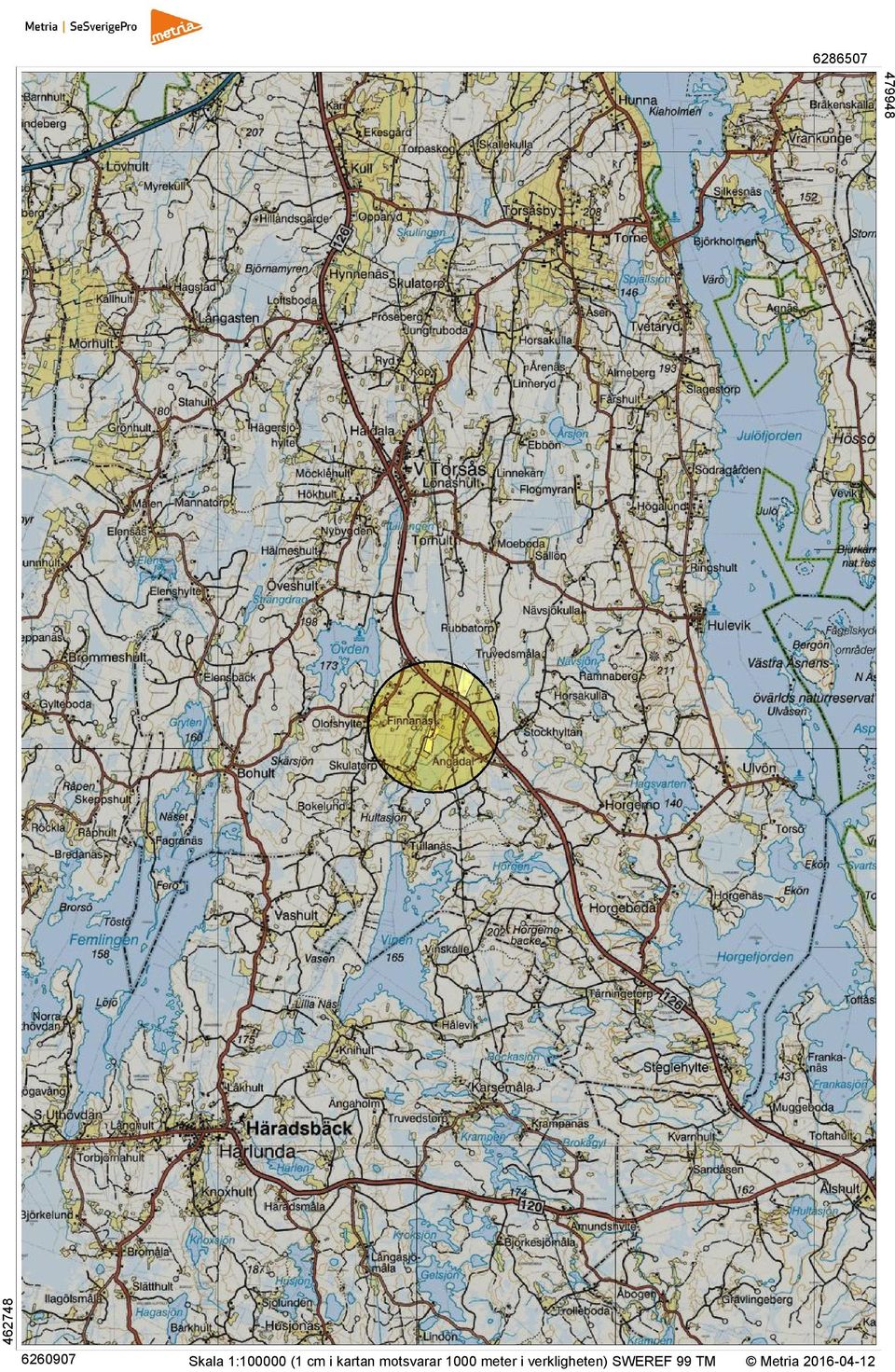 motsvarar 1000 meter i