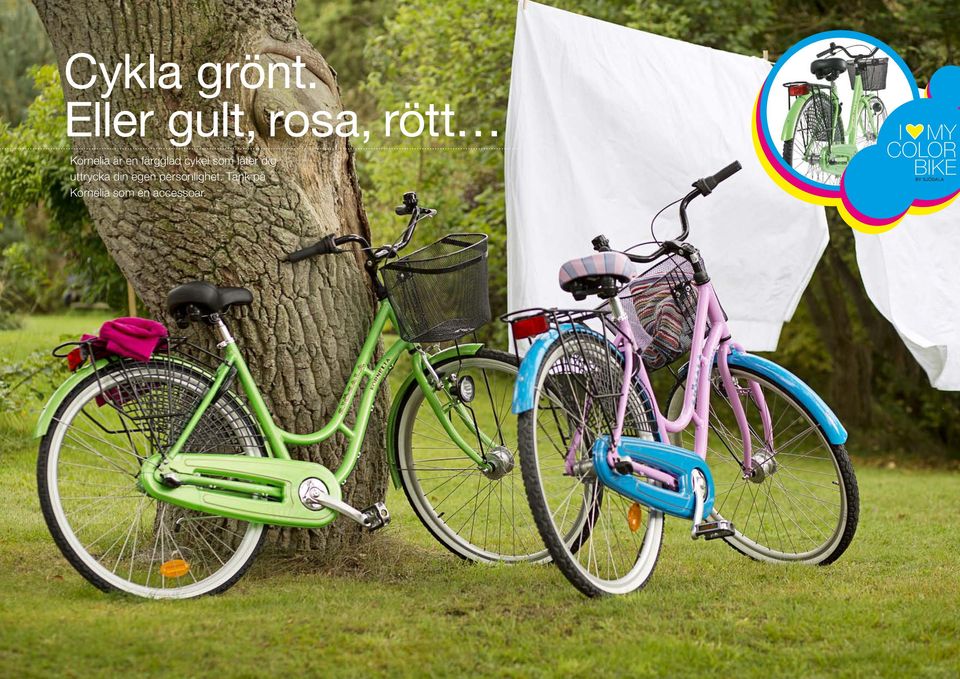 färgglad cykel som låter dig uttrycka din