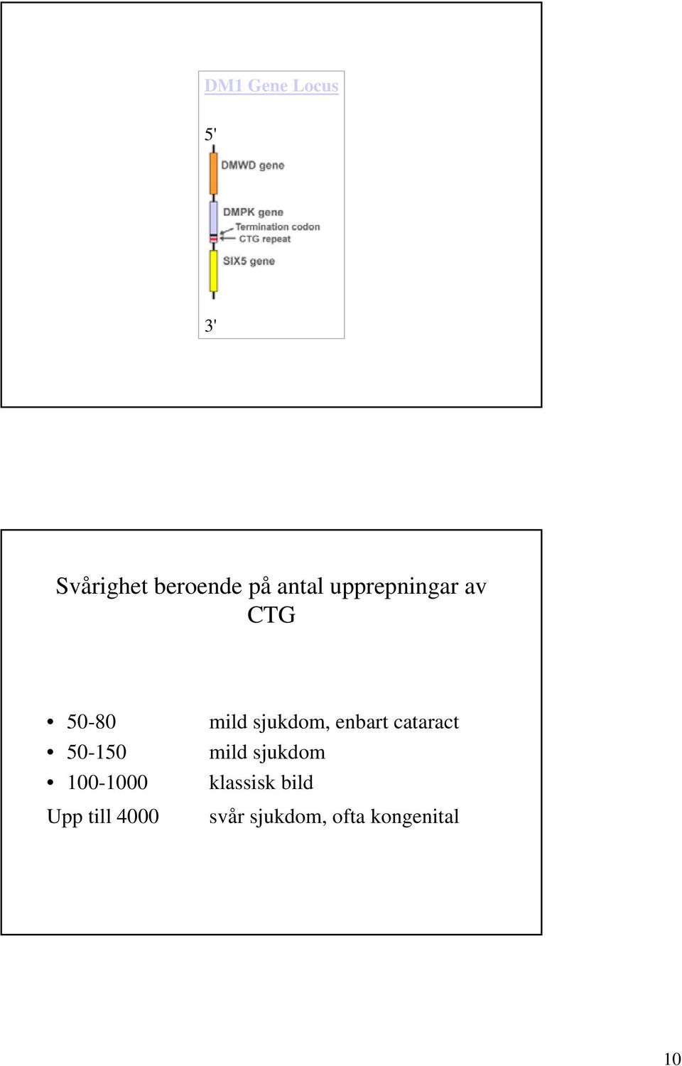 till 4000 mild sjukdom, enbart cataract mild