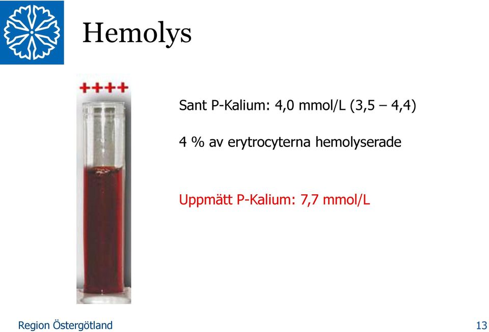 erytrocyterna hemolyserade