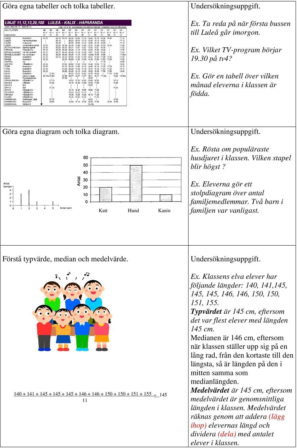 Två barn i familjen var vanligast. Förstå typvärde, median och medelvärde.