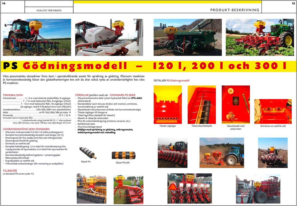 .........1-6 m med elektrisk dubbelfläkt, 8 utgångar................... 1-7 m med hydraulisk fläkt, 8 utgångar (tillval).