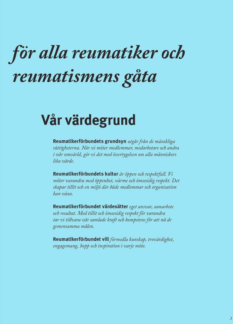 Vi möter varandra med öppenhet, värme och ömsesidig respekt. Det skapar tillit och en miljö där både medlemmar och organisation kan växa.