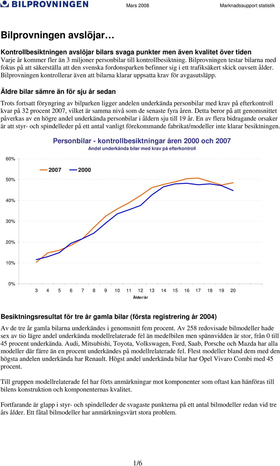 Bilprovningen kontrollerar även att bilarna klarar uppsatta krav för avgasutsläpp.