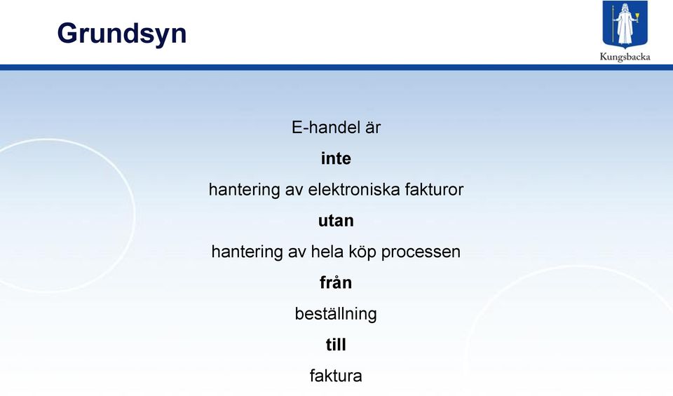 fakturor utan hantering av hela