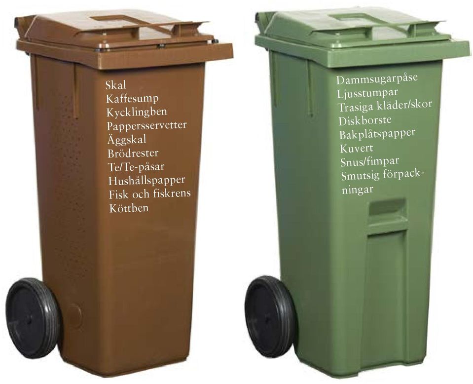 Köttben Dammsugarpåse Ljusstumpar Trasiga kläder/skor
