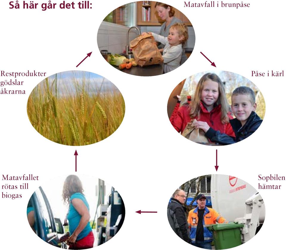 åkrarna Påse i kärl Matavfallet