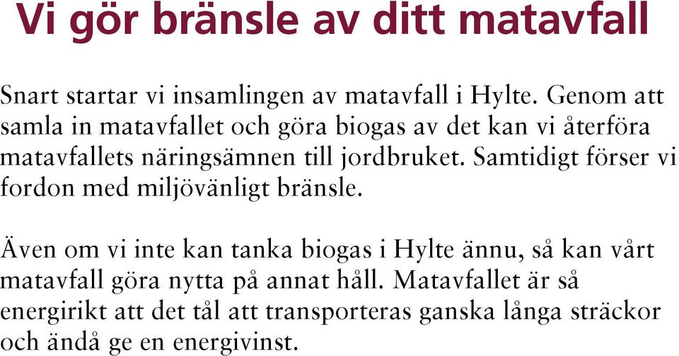 Samtidigt förser vi fordon med miljövänligt bränsle.