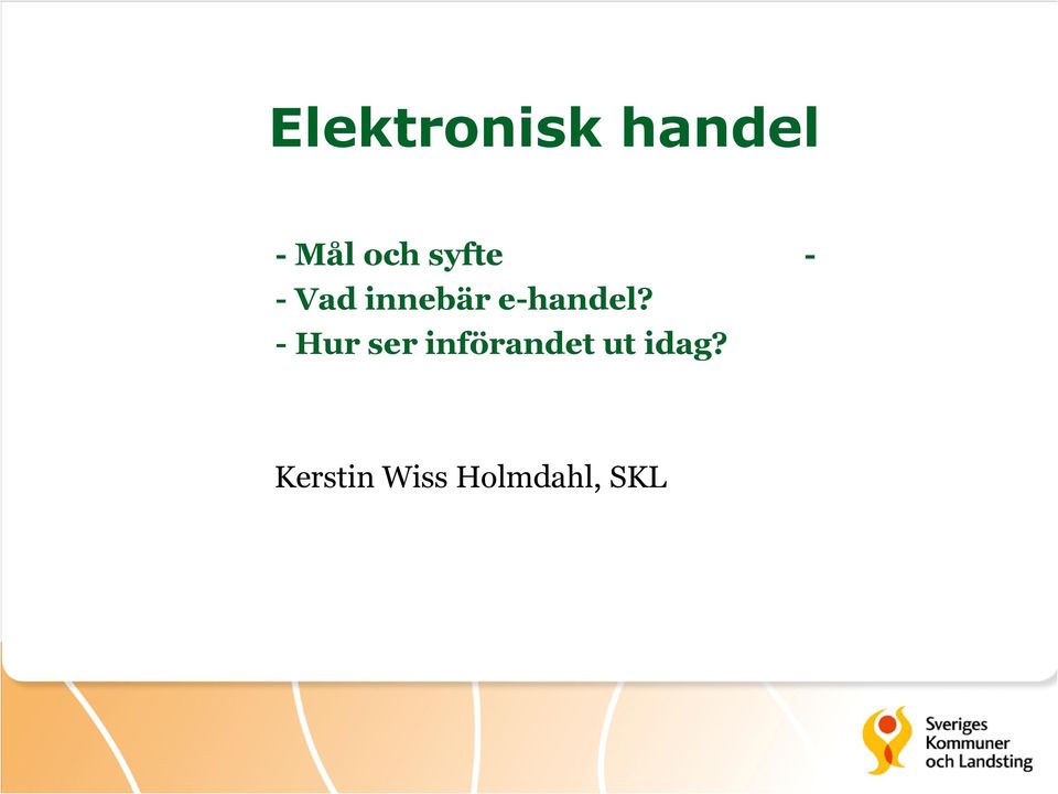 e-handel?