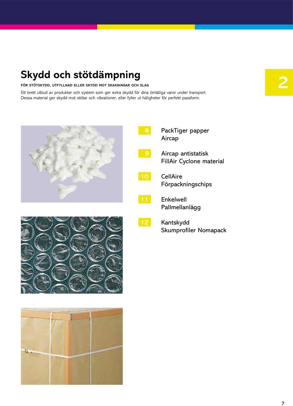 Dessa material ger skydd mot stötar och vibrationer, eller fyller ut håligheter för perfekt passform.
