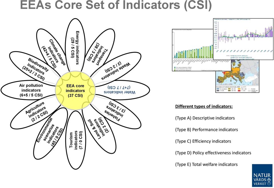 Different types of indicators: (Type A) Descriptive indicators (Type B) Performance indicators