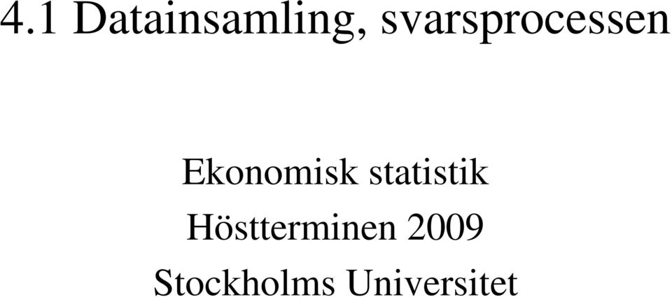 Ekonomisk statistik