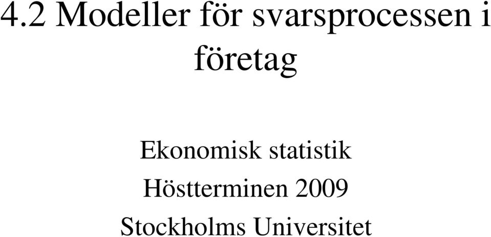 Ekonomisk statistik