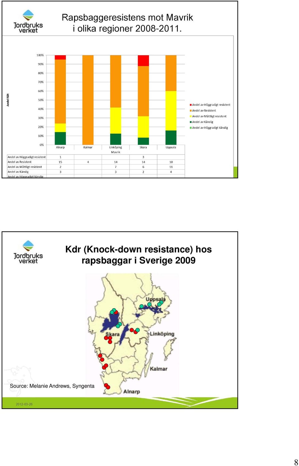 Kdr (Knock-down resistance) hos