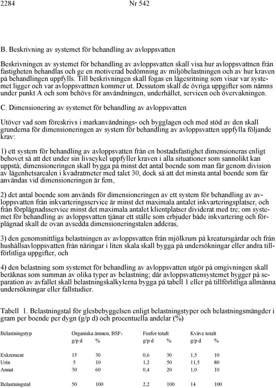 bedömning av miljöbelastningen och av hur kraven på behandlingen uppfylls. Till beskrivningen skall fogas en lägesritning som visar var systemet ligger och var avloppsvattnen kommer ut.