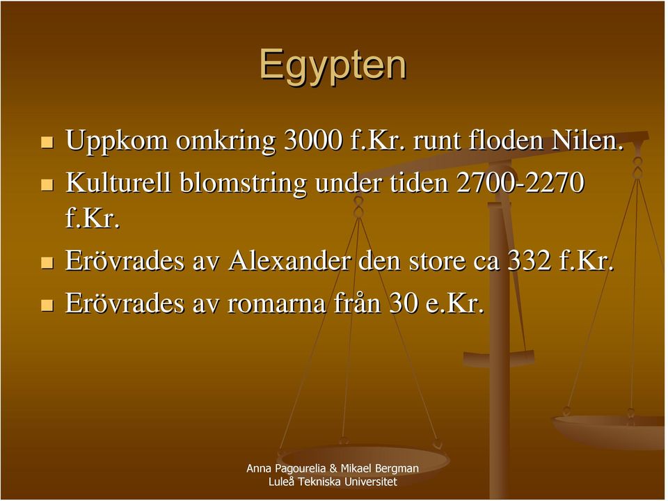 kr. Erövrades vrades av Alexander den store ca 332