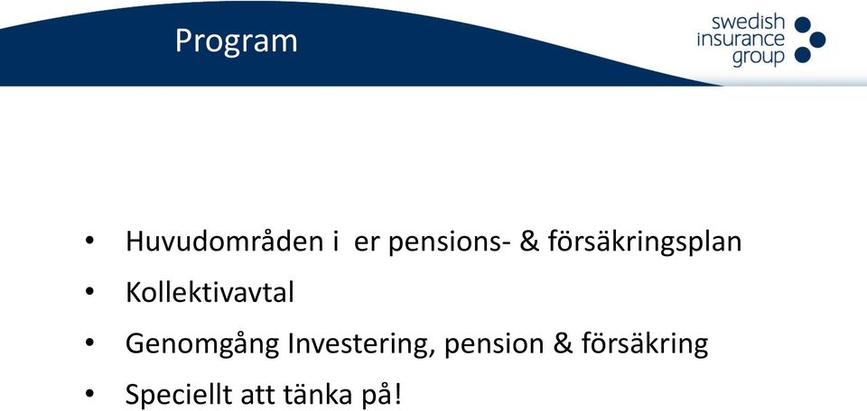 Kollektivavtal Genomgång