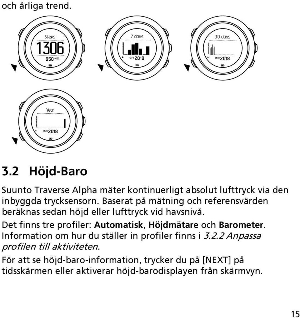 Baserat på mätning och referensvärden beräknas sedan höjd eller lufttryck vid havsnivå.