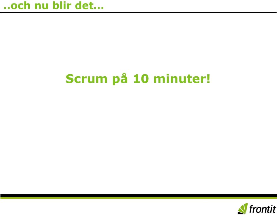 Scrum på