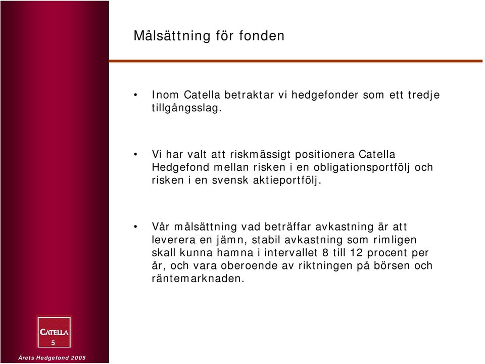 en svensk aktieportfölj.