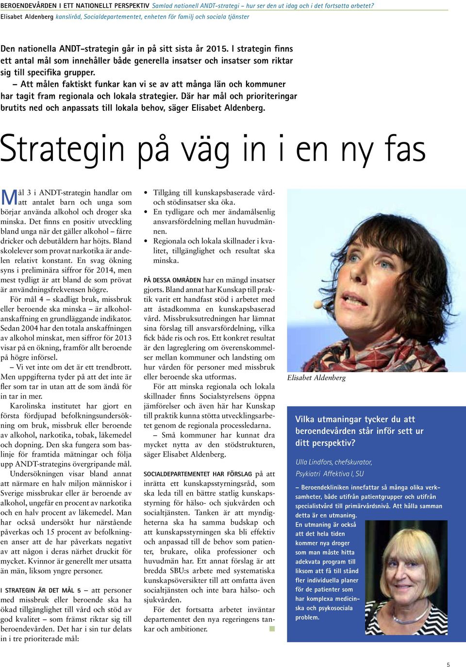 I strategin finns ett antal mål som innehåller både generella insatser och insatser som riktar sig till specifika grupper.