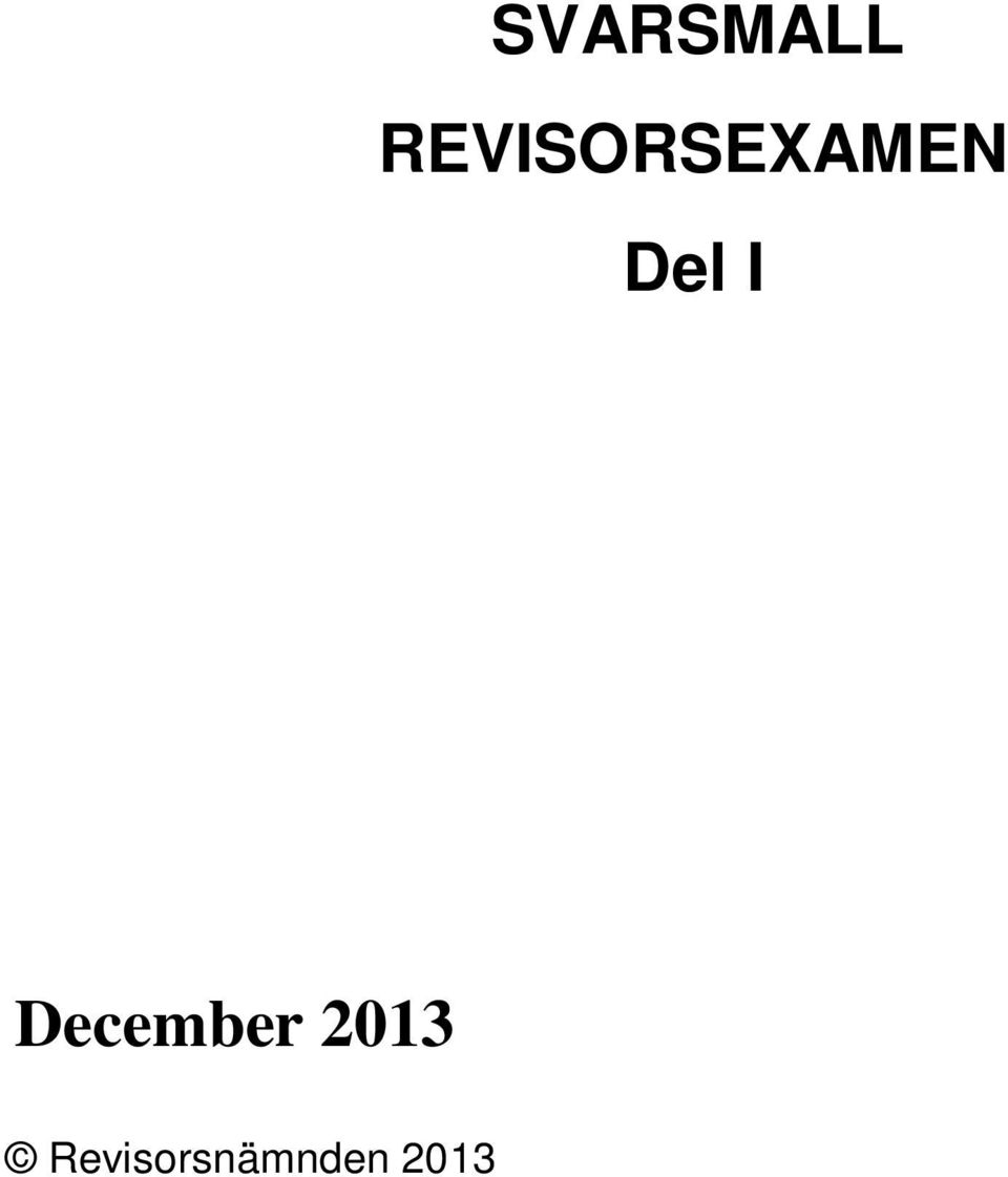 Del I December