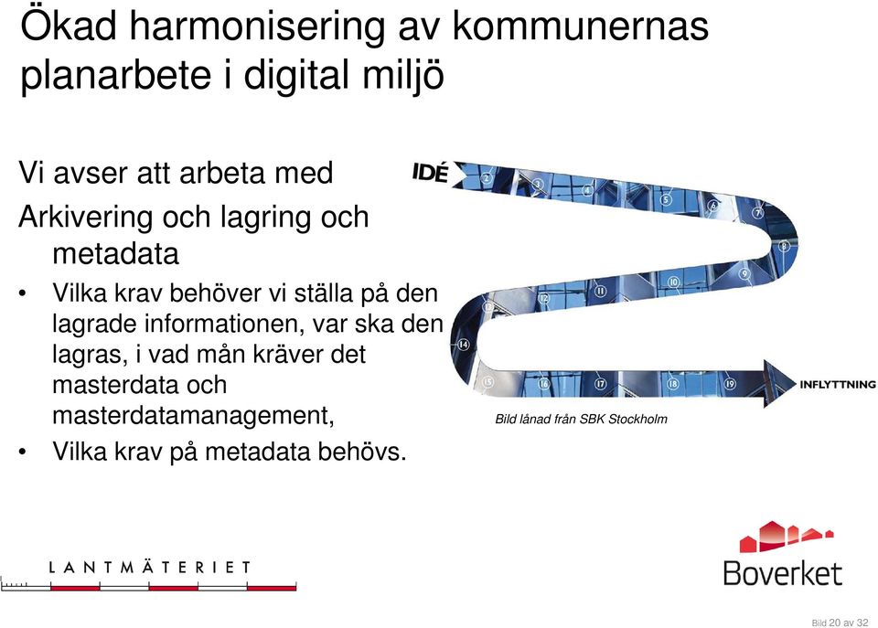 på den lagrade informationen, var ska den lagras, i vad mån kräver det