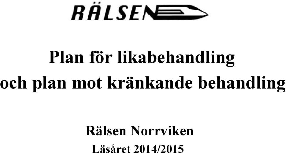 plan mot kränkande