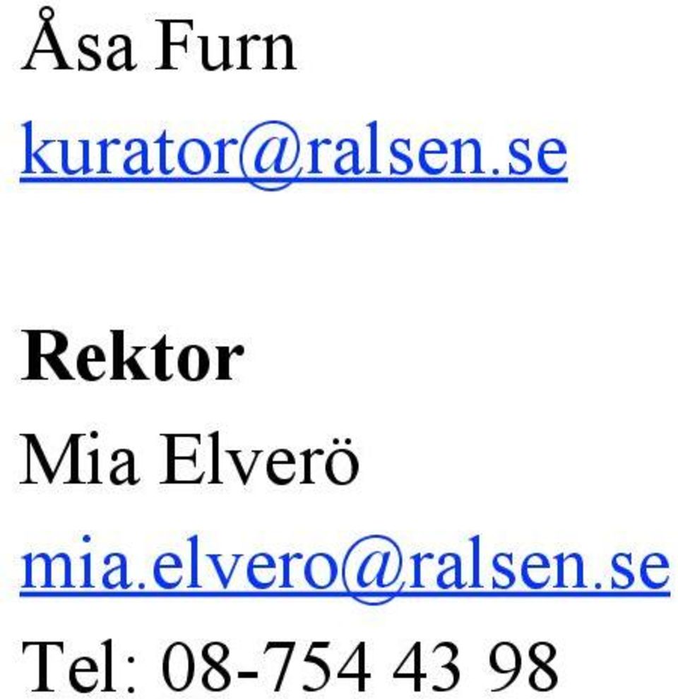 se Rektor Mia Elverö