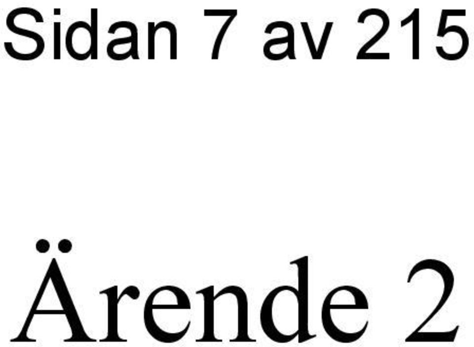 Ärende 2