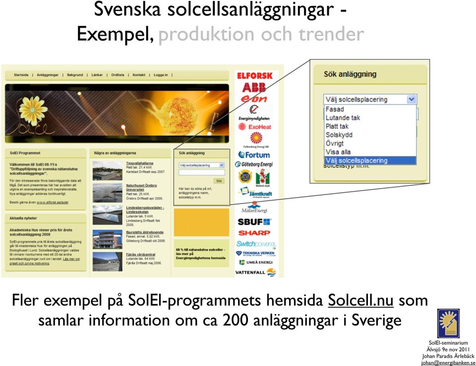 Solcell.