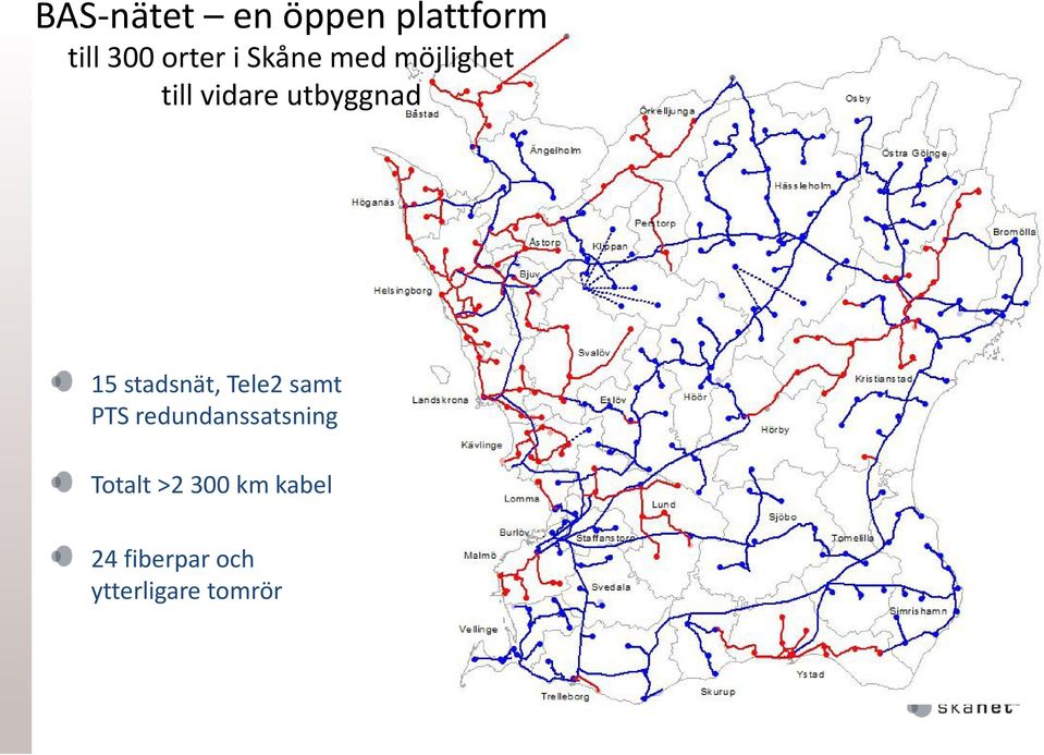 stadsnät, Tele2 samt PTS redundanssatsning