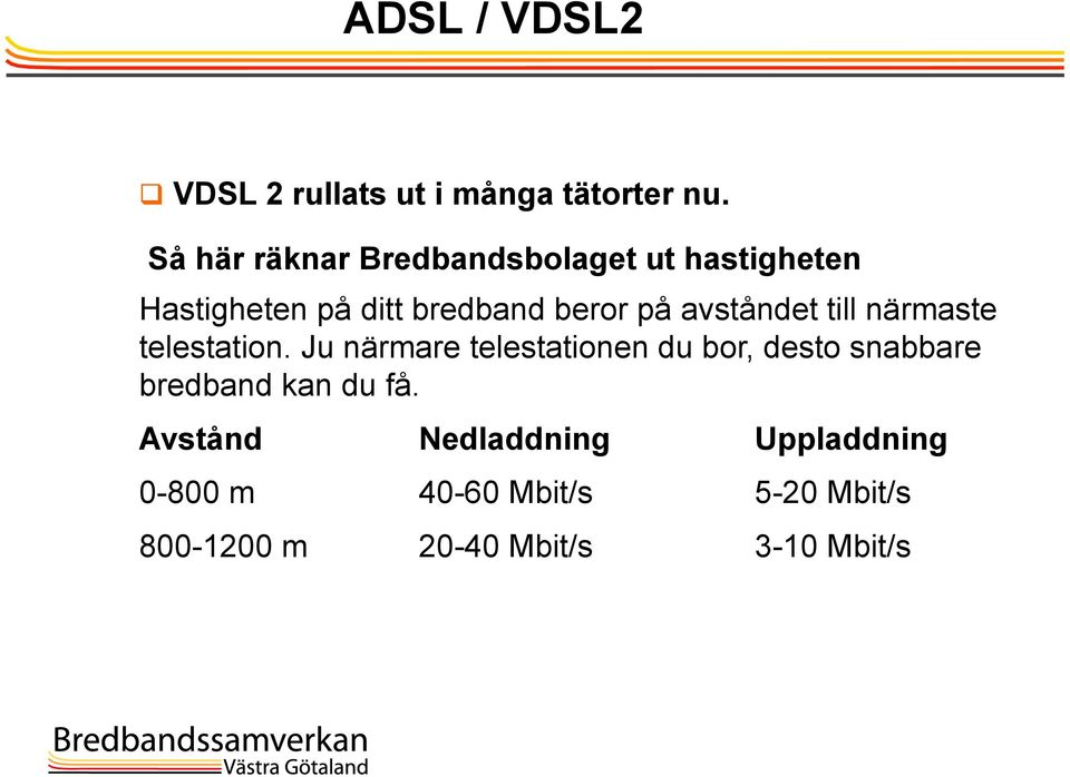 avståndet till närmaste telestation.