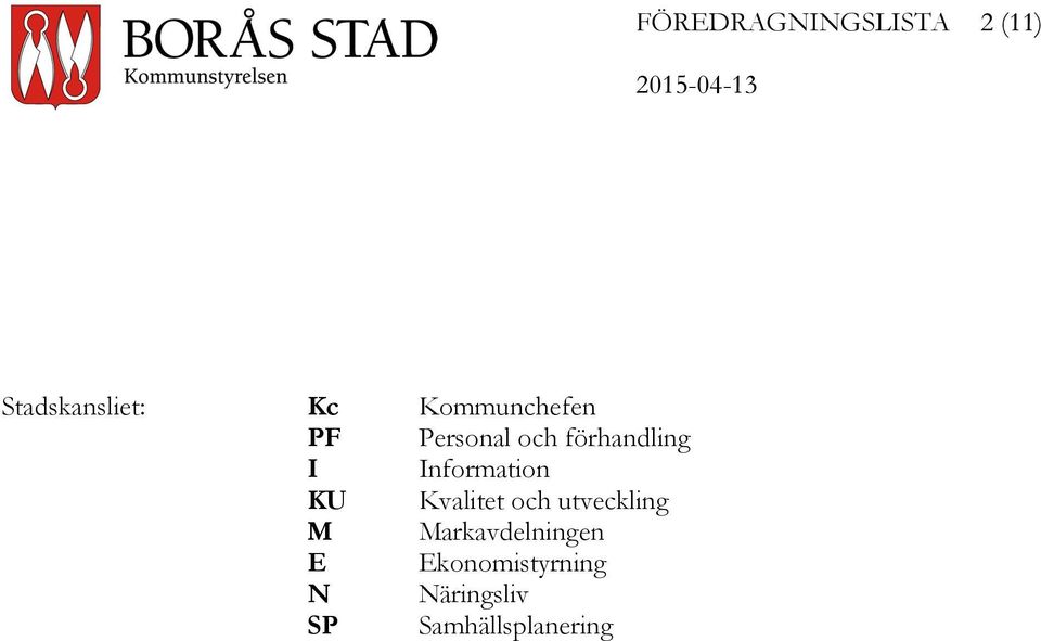 Information KU Kvalitet och utveckling M