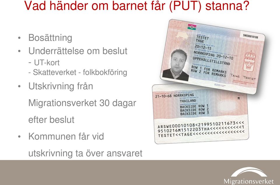 Skatteverket - folkbokföring Utskrivning från