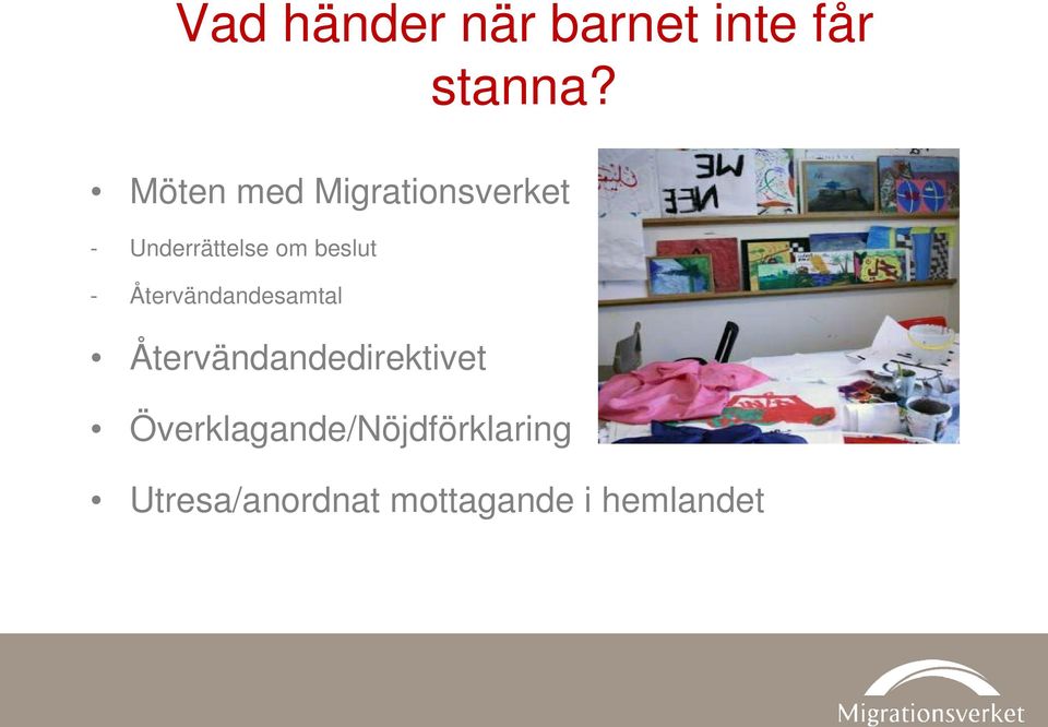 beslut - Återvändandesamtal Återvändandedirektivet