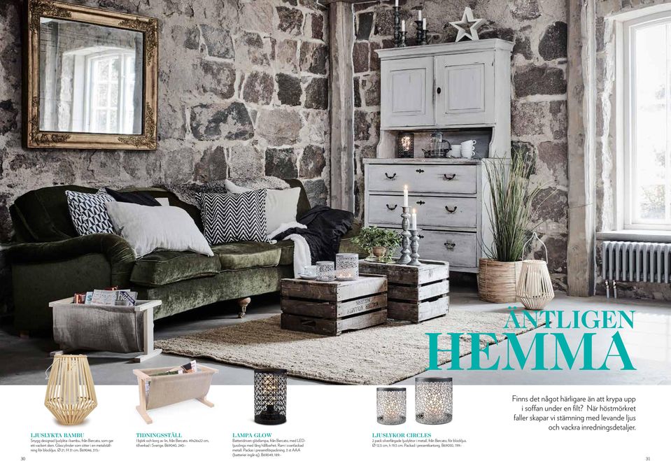 B69040, 240:- LAMPA GLOW Batteridriven glödlampa, från Bercato, med LEDljusslinga med lång hållbarhet. Ram i svartlackad metall. Packas i presentförpackning.